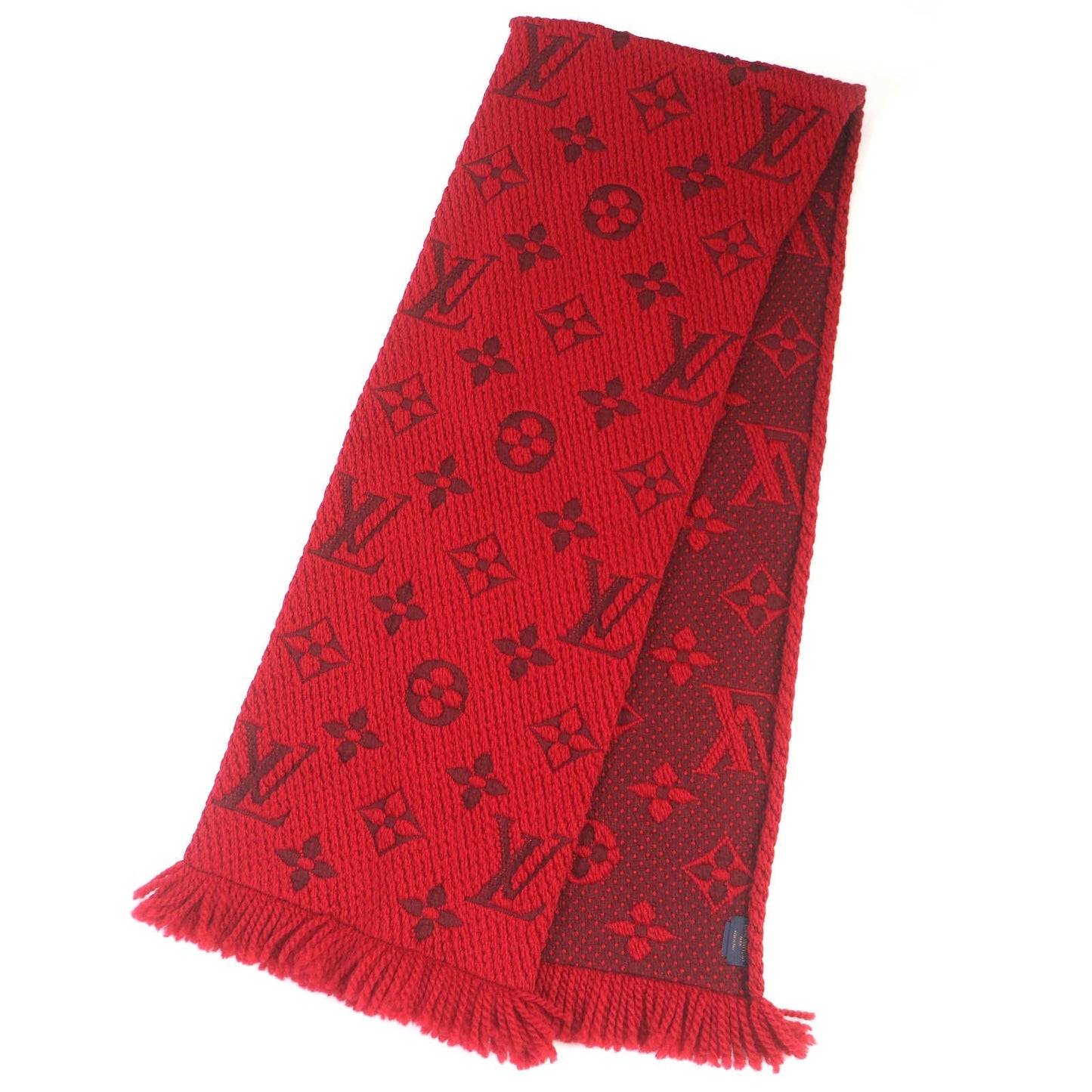 LOUIS VUITTON Scarf M72432 94% wool, 6% silk (There is no material tag, but it is likely that these materials are d.) Ruby Esharp Logomania Women