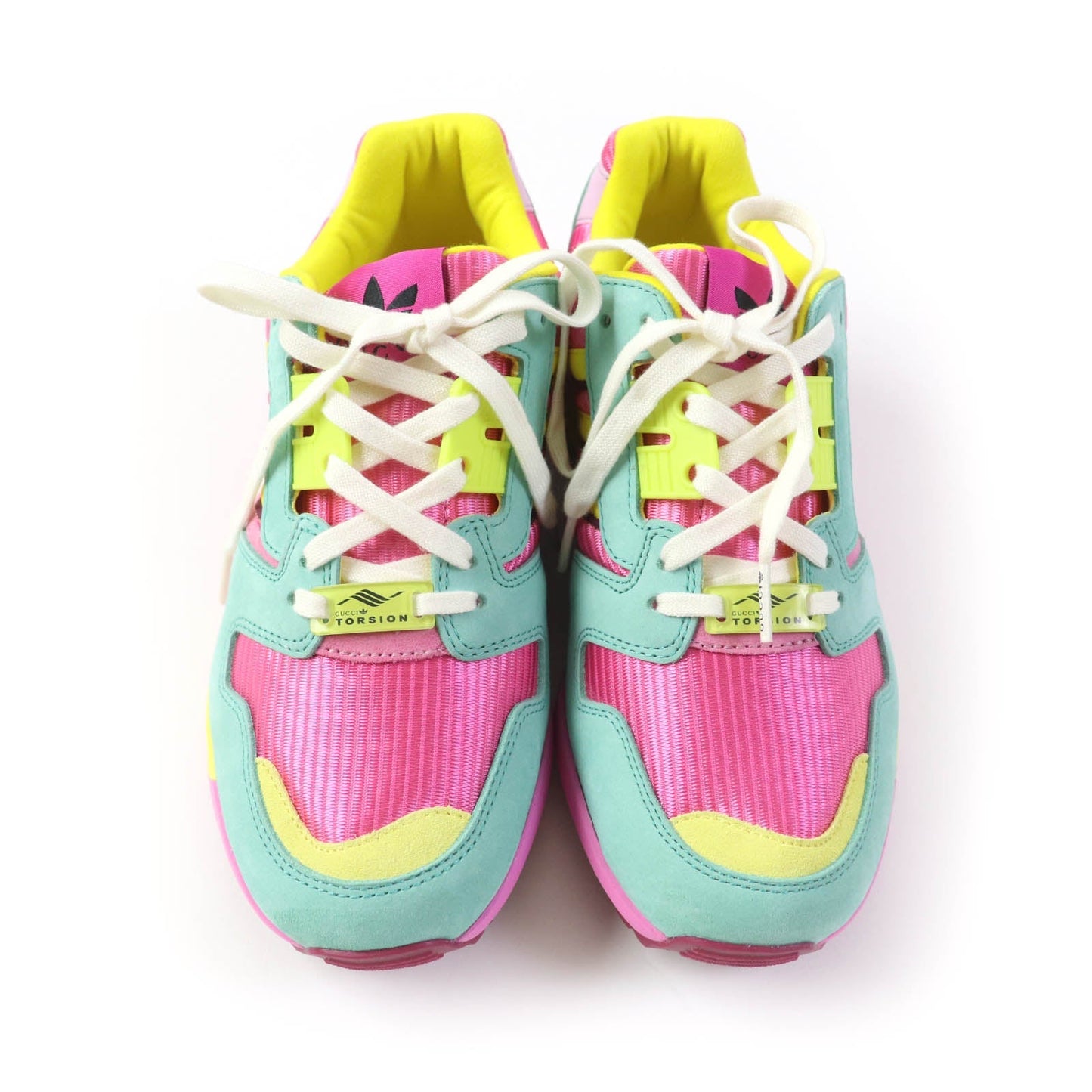 GUCCI sneakers 722212 Suede, Mesh multicolor Adidas collaboration TORSION ZX 8000 Women 23 Secondhand