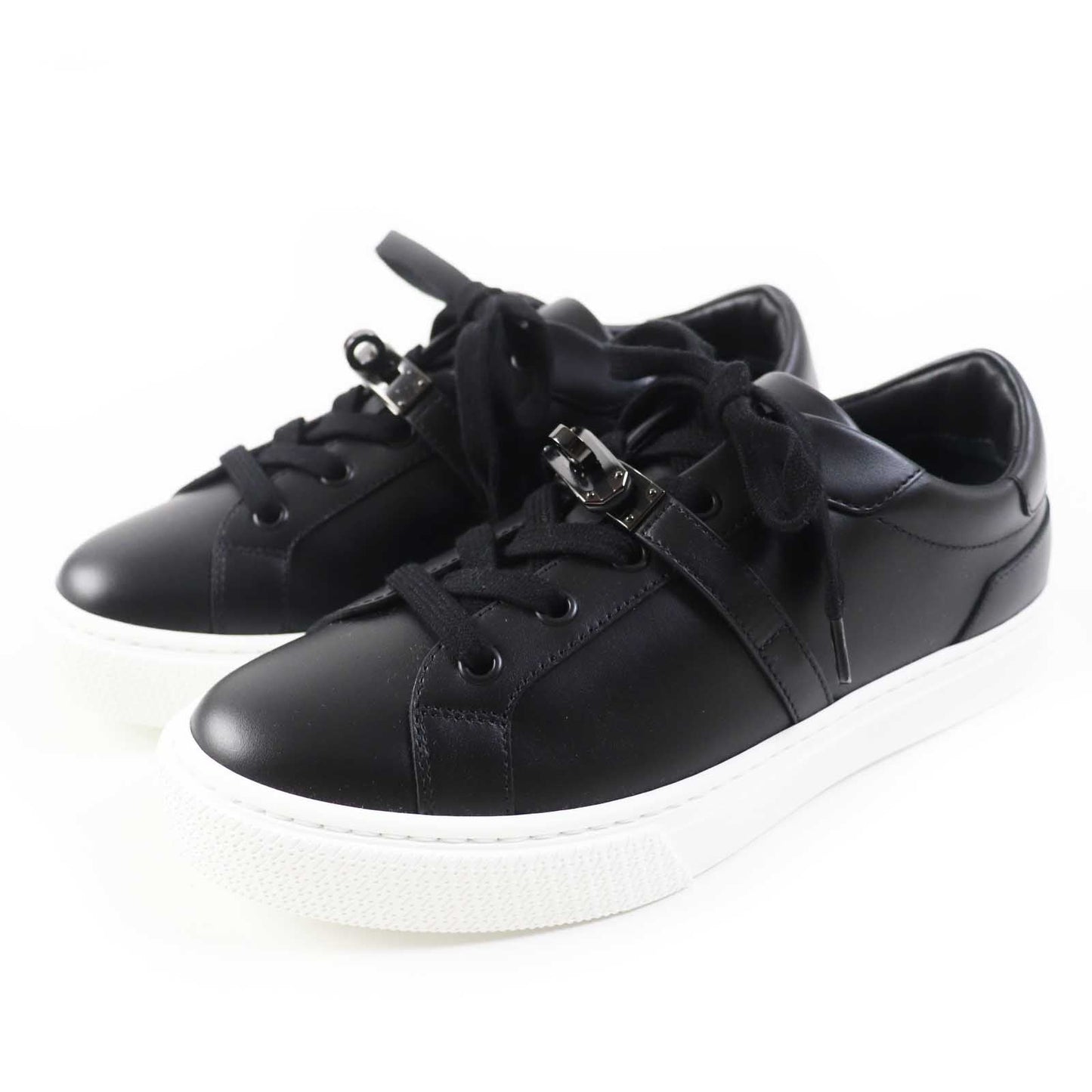 HERMES sneakers Main: Leather black DAY Women 37 d