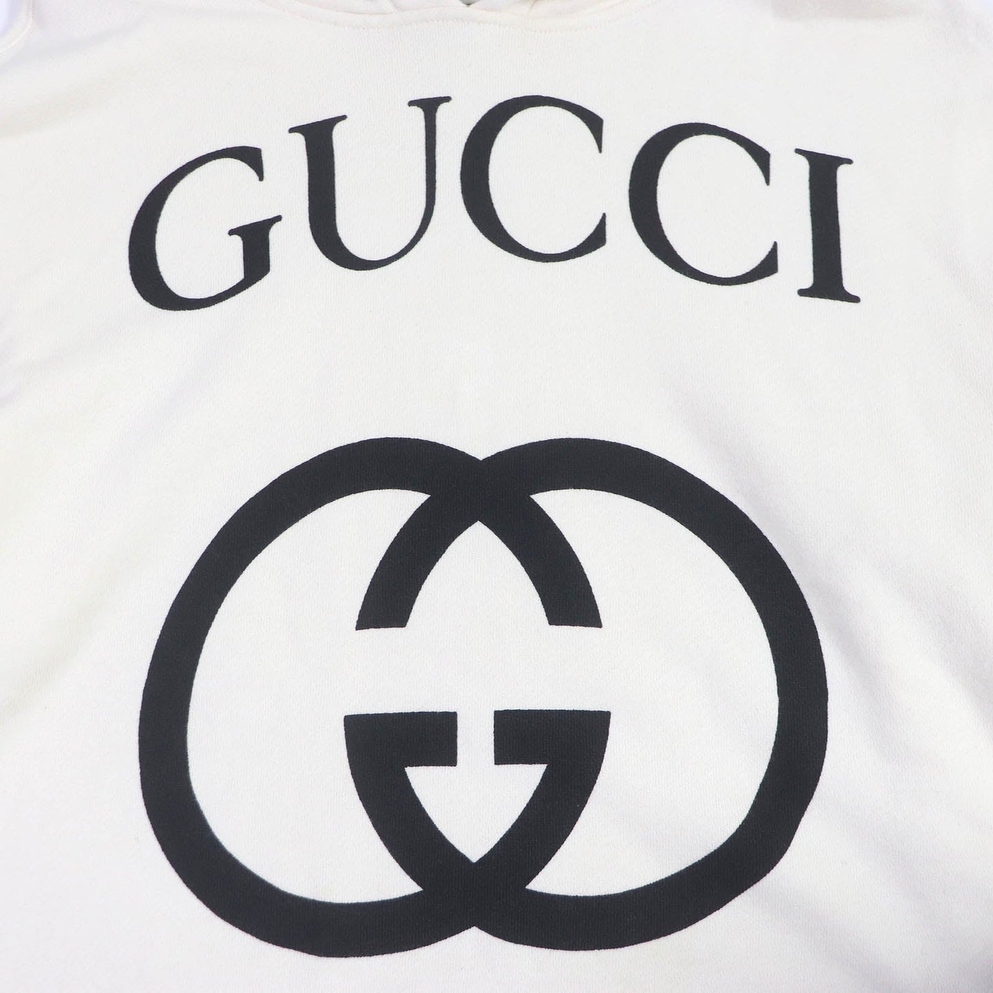 GUCCI Hoodie 475374 Main: 100% cotton Ivory mens XS