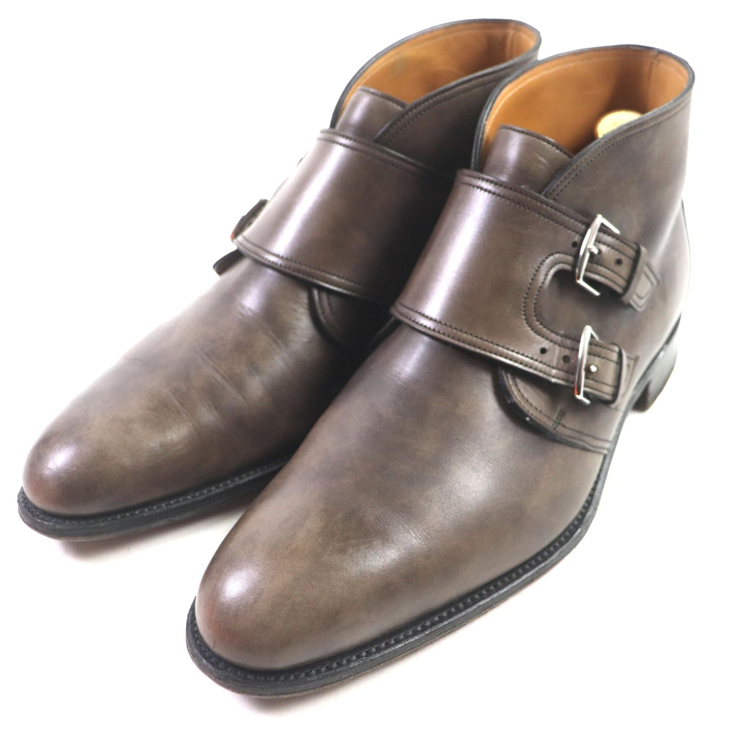HERMES Ankle boots Main: Leather Dark brown mens 40 1/2 d