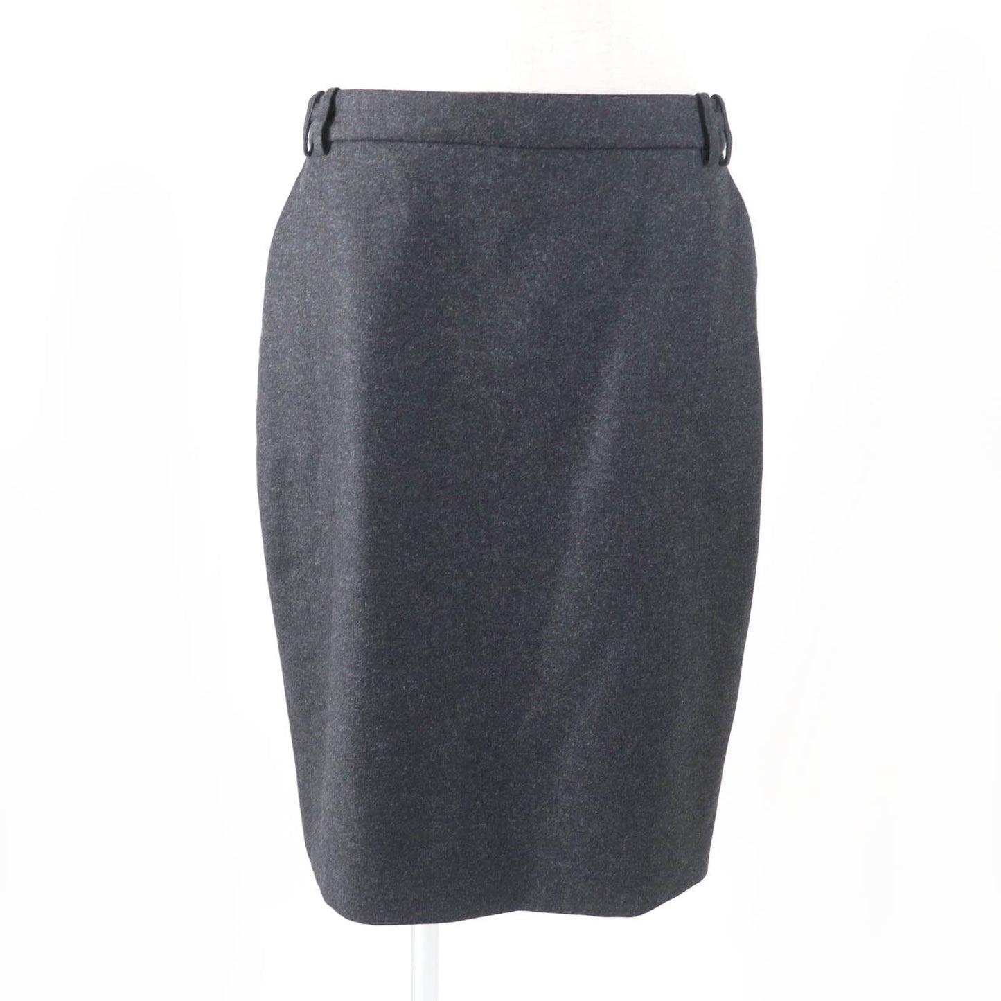 HERMES Tight Skirt Outer: 95% wool, Outer: 5% cashmere, Lining: 100% silk Charcoal gray Women 42 d