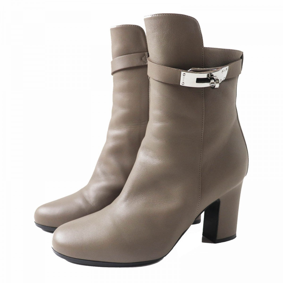 HERMES short boots Main: Leather Ethane Jews Women 36 d