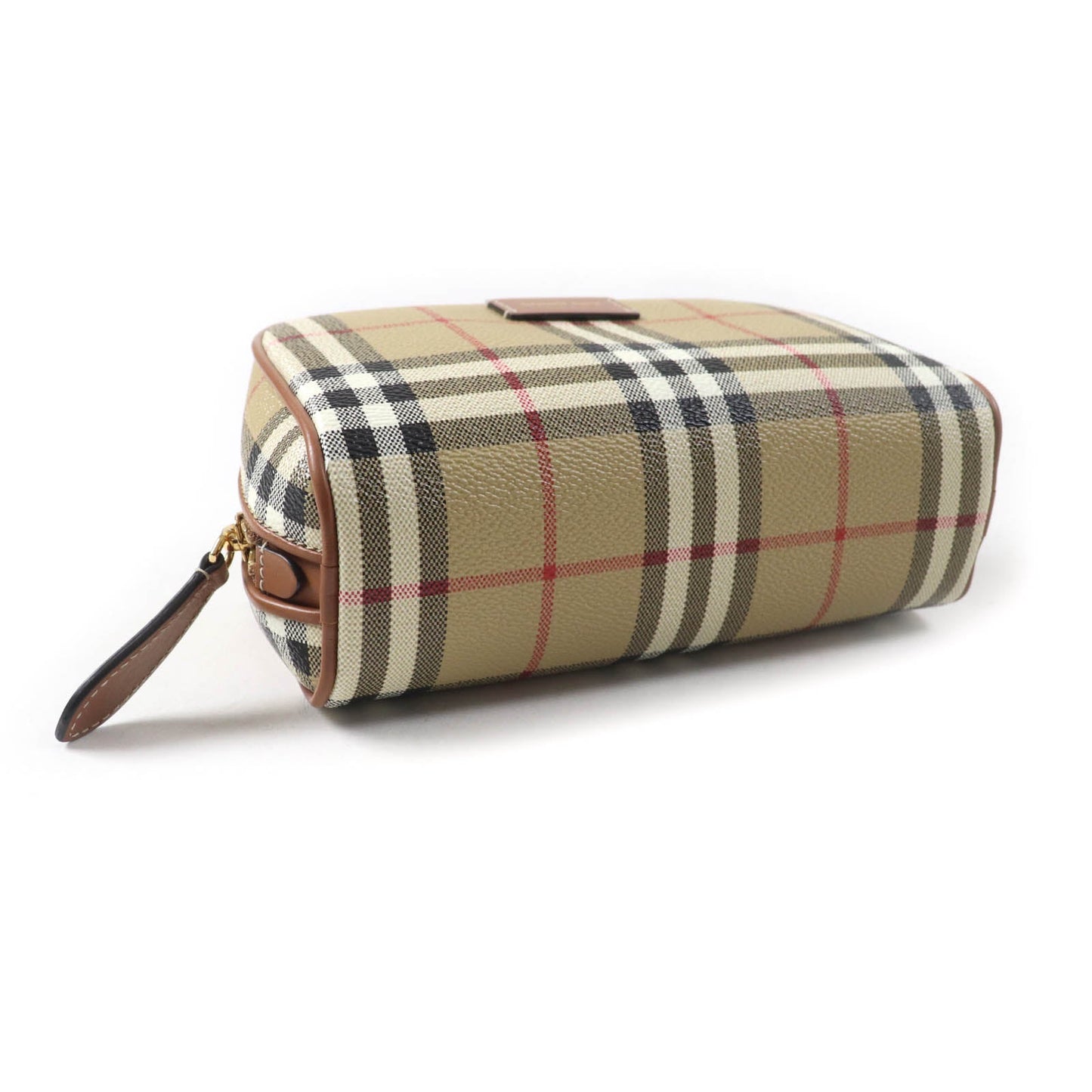 Burberry Prorsum Nova check leather accessory pouch