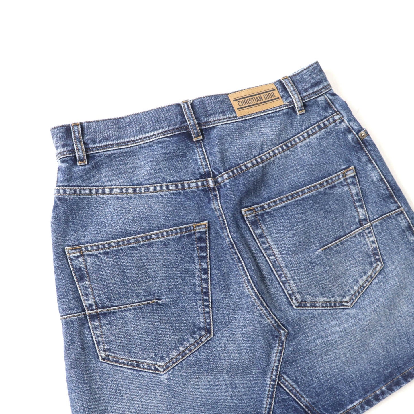 Christian Dior 422J21A3830 Cotton Denim Mini Skirt
