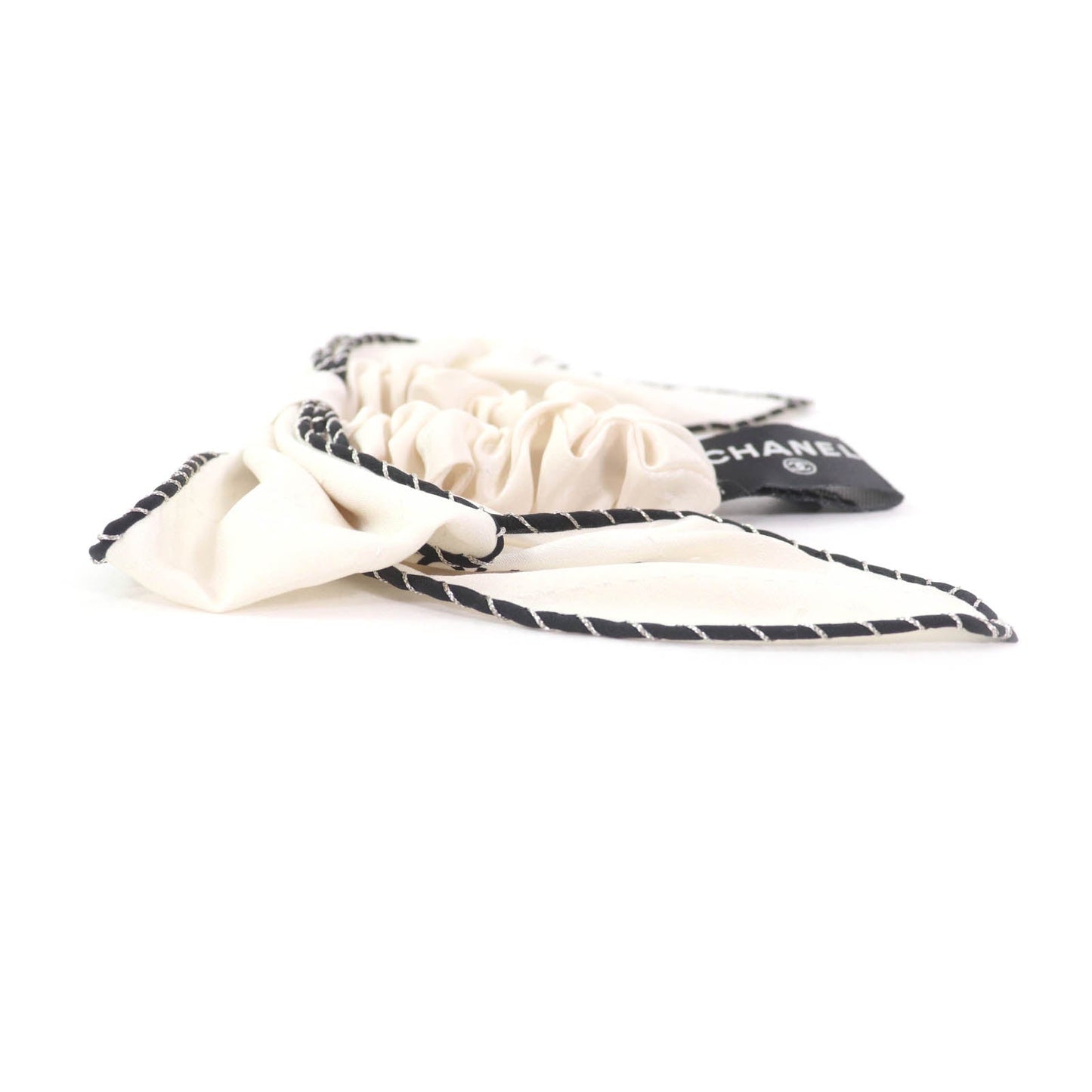Chanel COCO Mark Ribbon Silk Scrunchie