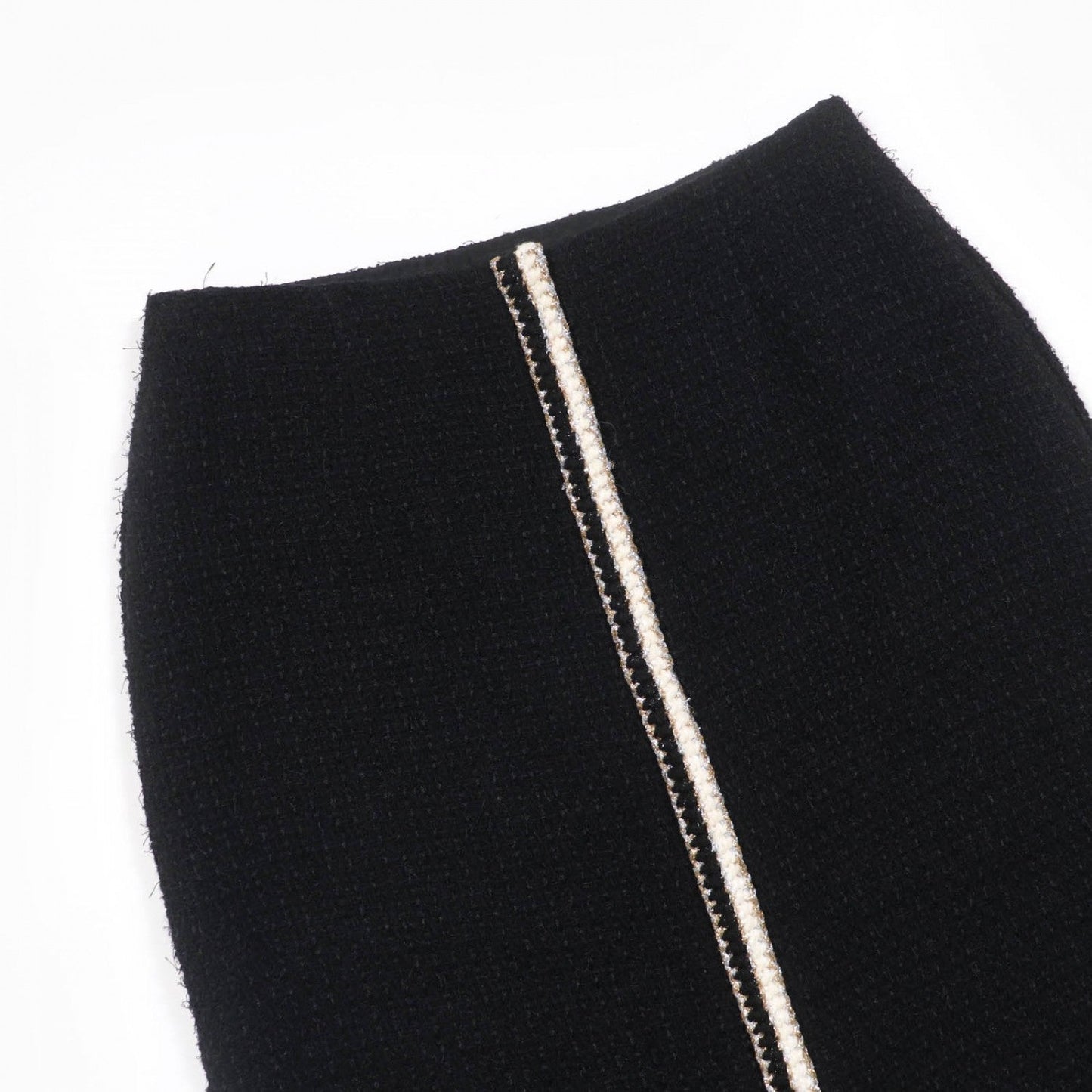 CHANEL skirt P64628V19676 wool black 34