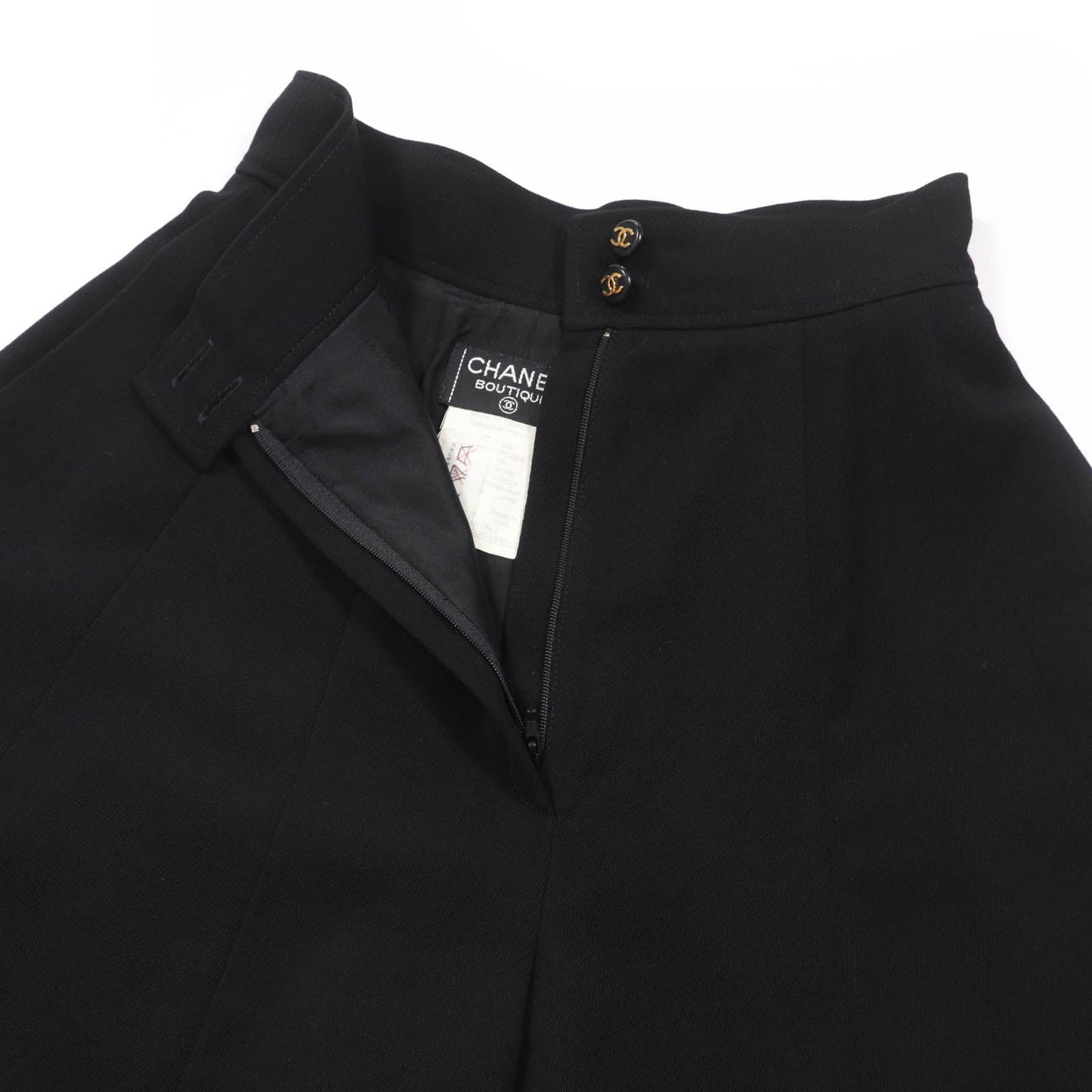 Chanel COCO Button Wool Culottes Shorts