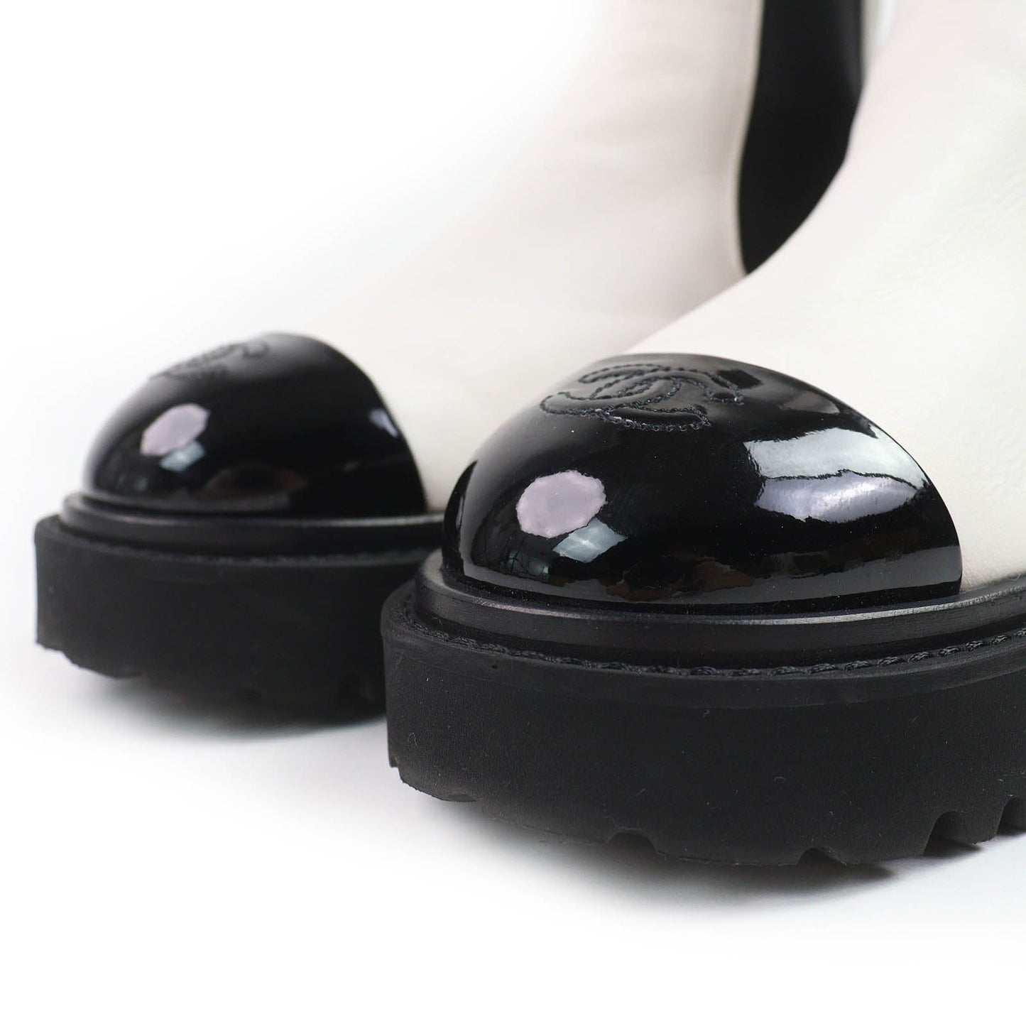 Chanel Chelsea Leather Boots