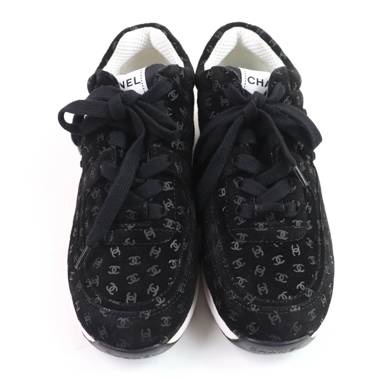 Chanel Suede Leather Sneakers