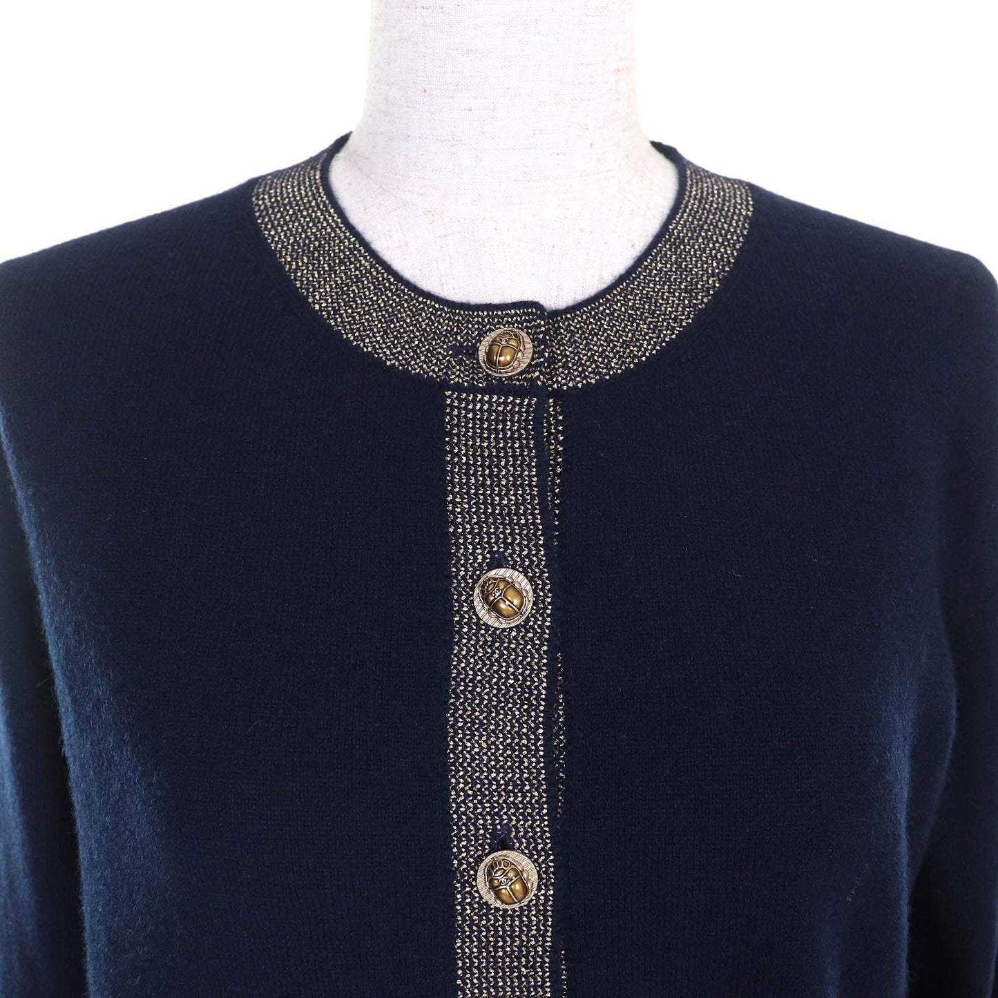 Chanel Métiers d'Art Collection COCO Mark Scarab Button Cardigan