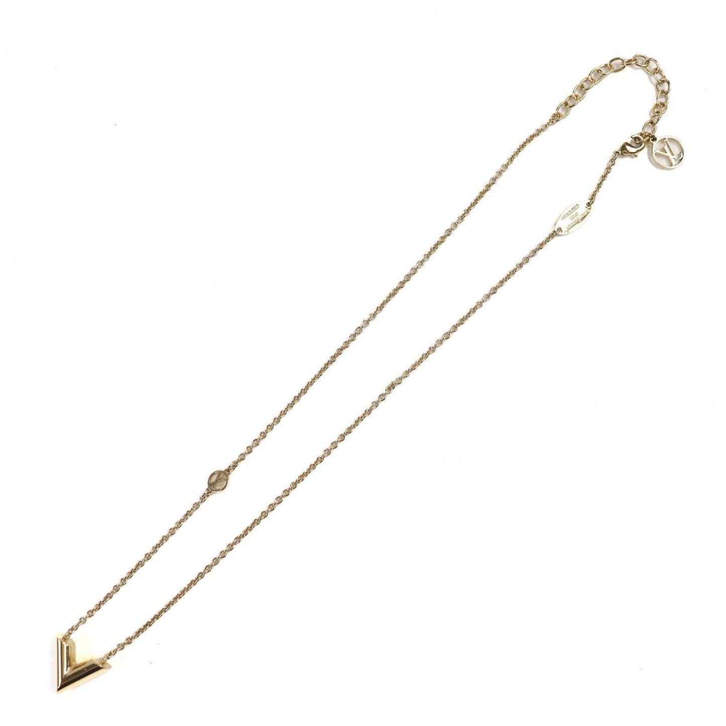 LOUIS VUITTON Necklace M00857 ー gold Essential V