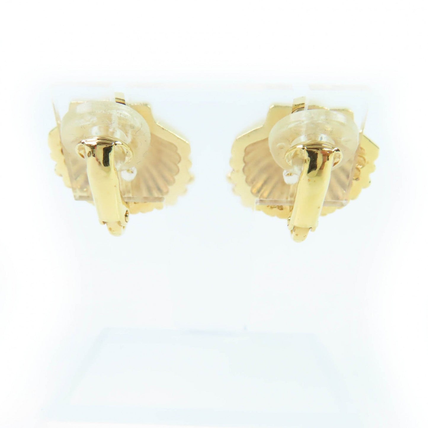 Chanel COCO Mark Shell Design Earrings