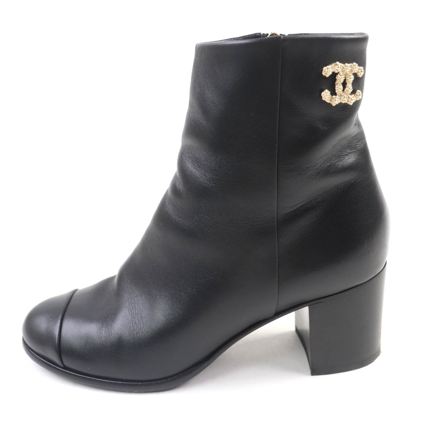 Chanel G36307 Leather Short Boots