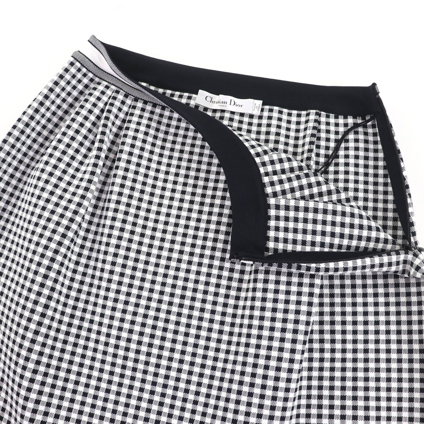 Christian Dior Checkn Dior Gingham Check Skirt