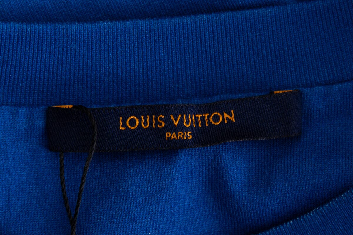 Louis Vuitton 2020 Blue & White Clouds T-Shirt SZ S