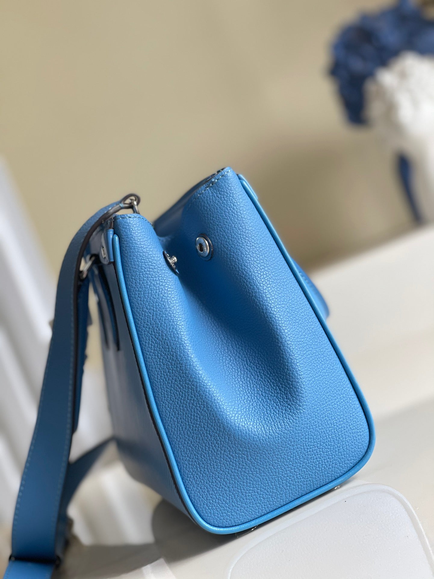Top Quality Grenelle Tote PM Epi Blue For Women, Womens Handbags, Shoulder And Crossbody Bags 10.6in/27cm Top Quality