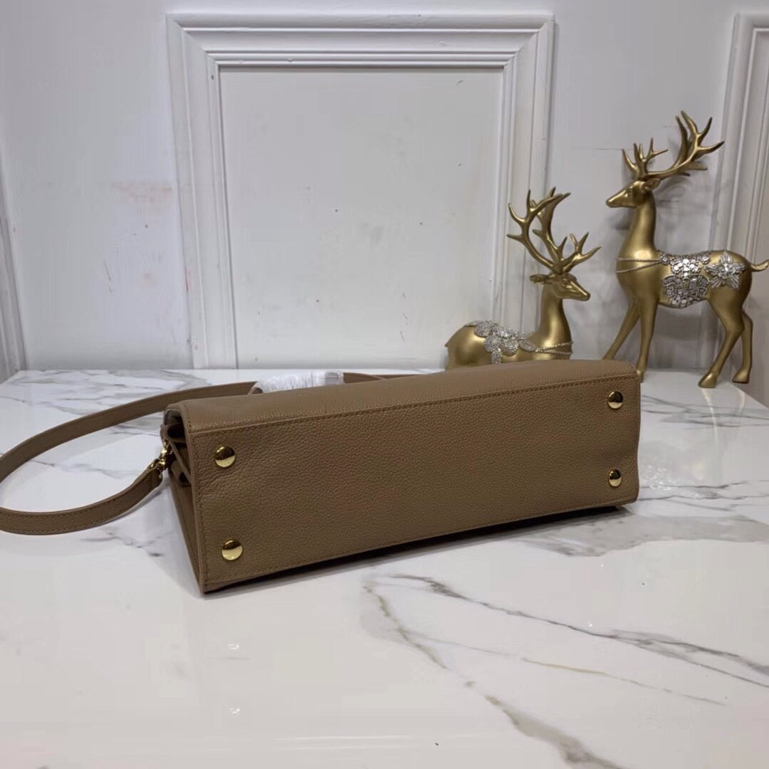 Top Quality Small Title Bag With Pocket Detail Brown For Women, Bags 11.8in/30cm