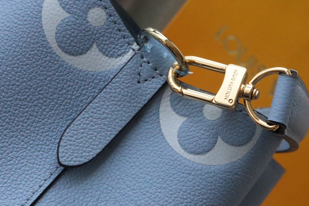 Top Quality NeoNoe BB Bucket Bag Monogram Empreinte Blue For Women, Womens Handbags, Shoulder Bags 7.9in/20cm Top Quality M45709