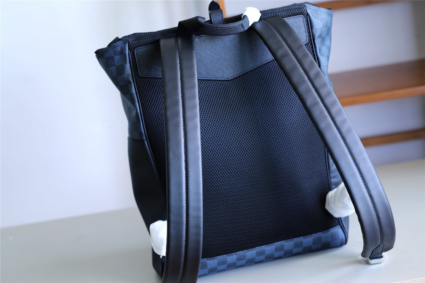 Top Quality Matchpoint Backpack Damier Cobalt Taiga For Men, Bags 51cm Top Quality N40009