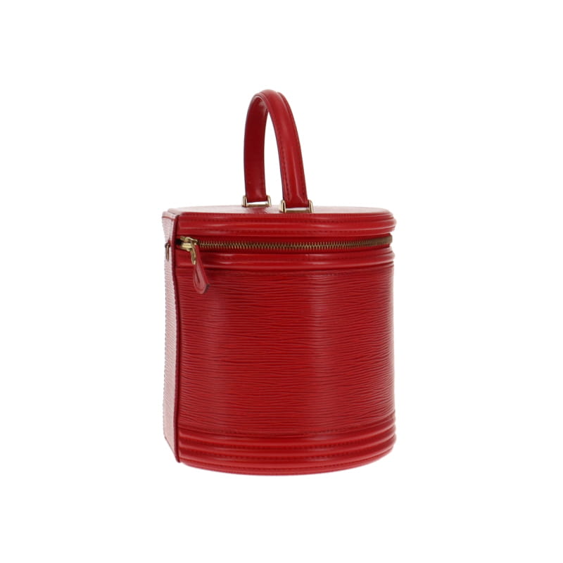 Louis Vuitton Large Rouge Epi Leather Zipped Cannes Vanity Case