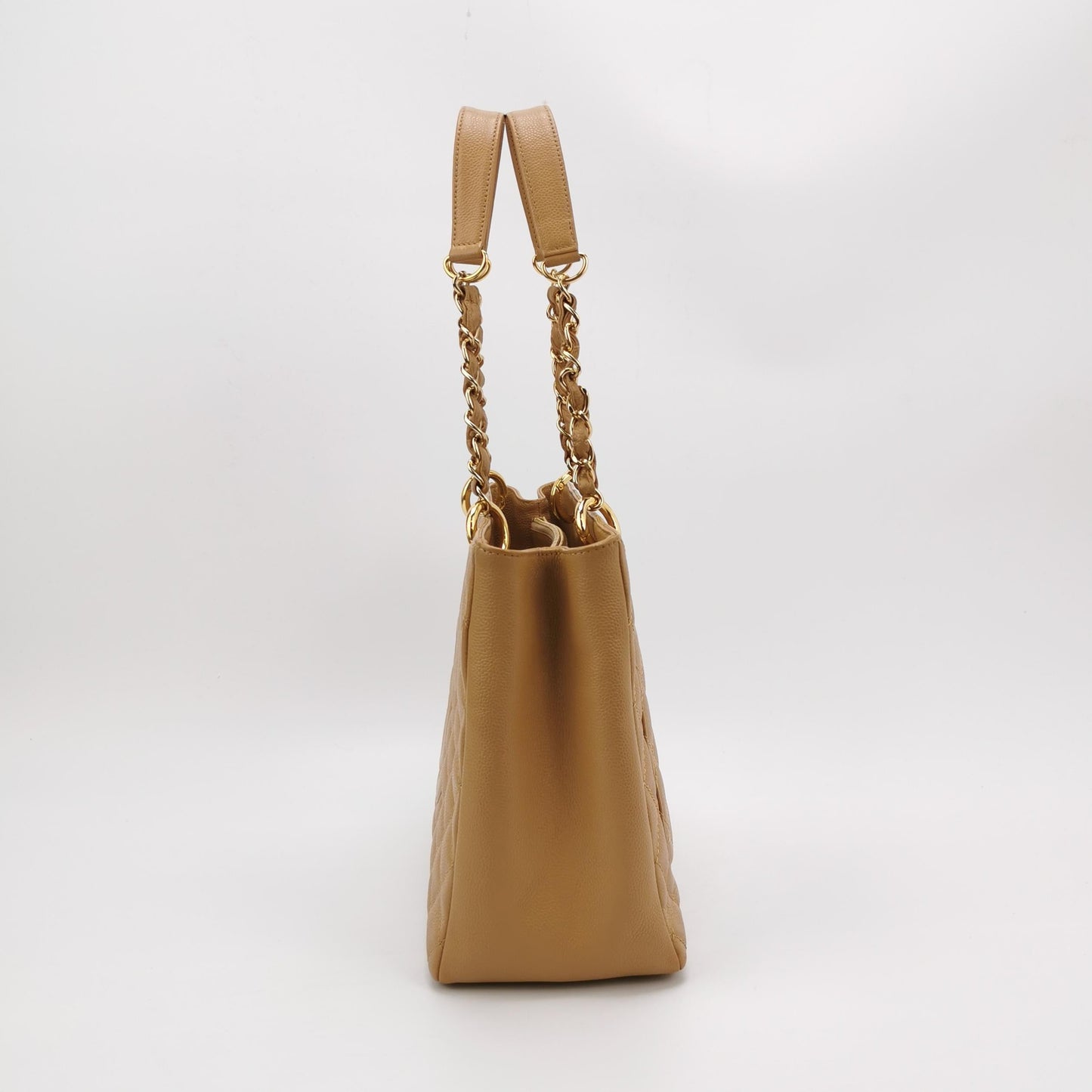 Chanel GST Grand Shopping Tote Camel Tan Caviar Leather PM, 2006-2008