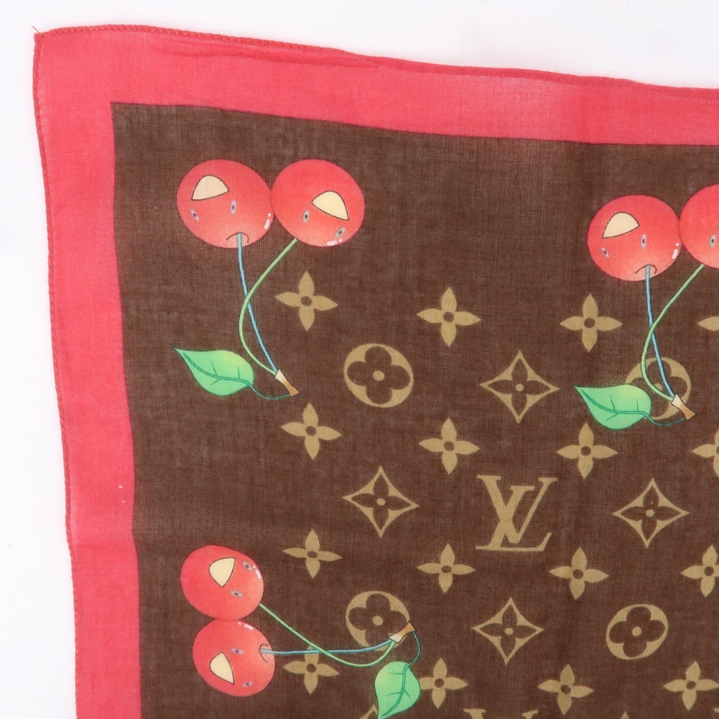 Louis Vuitton Monogram Cherry Cotton Scarf Bandana M71963