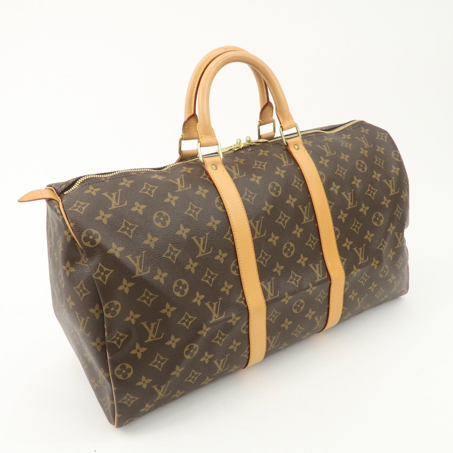 Louis Vuitton Monogram Keep All 50 Boston Bag Brown M41426 d