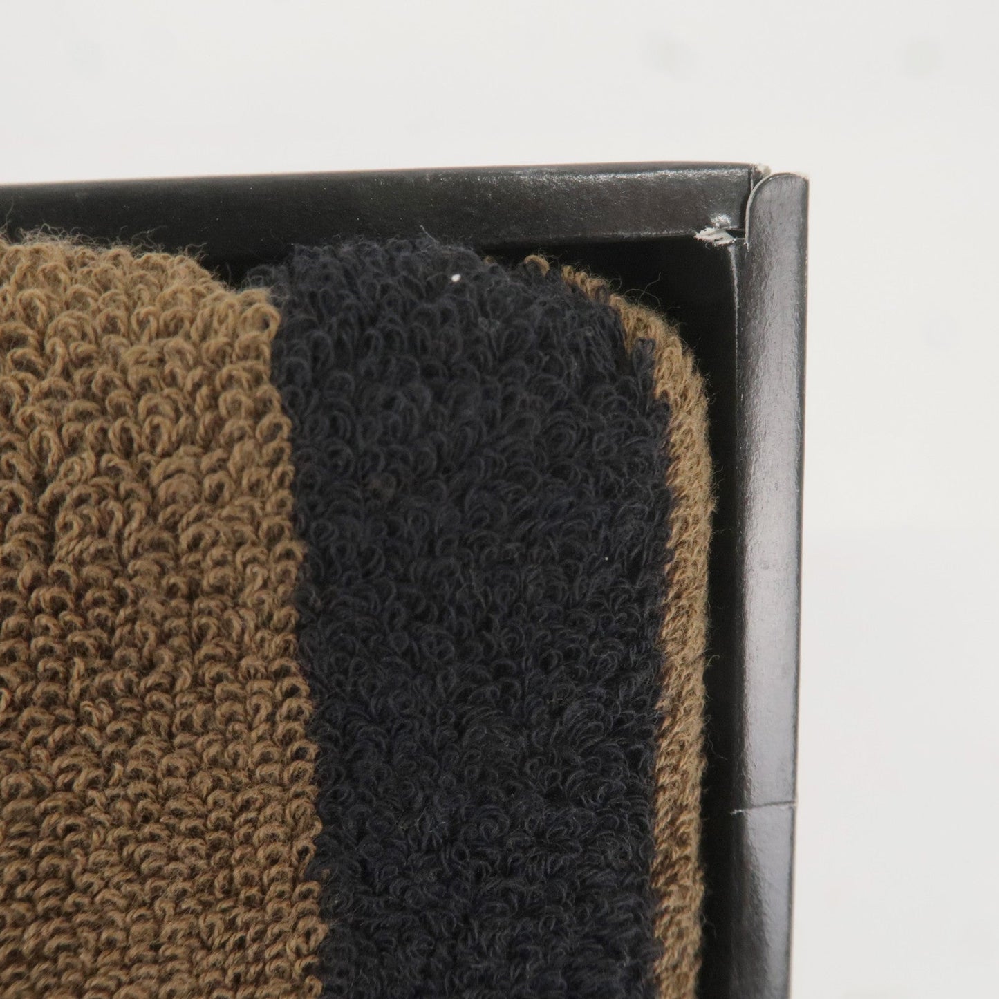 FENDI Pequin Set of 3 Cotton 100% Logo Towel Striped Brown