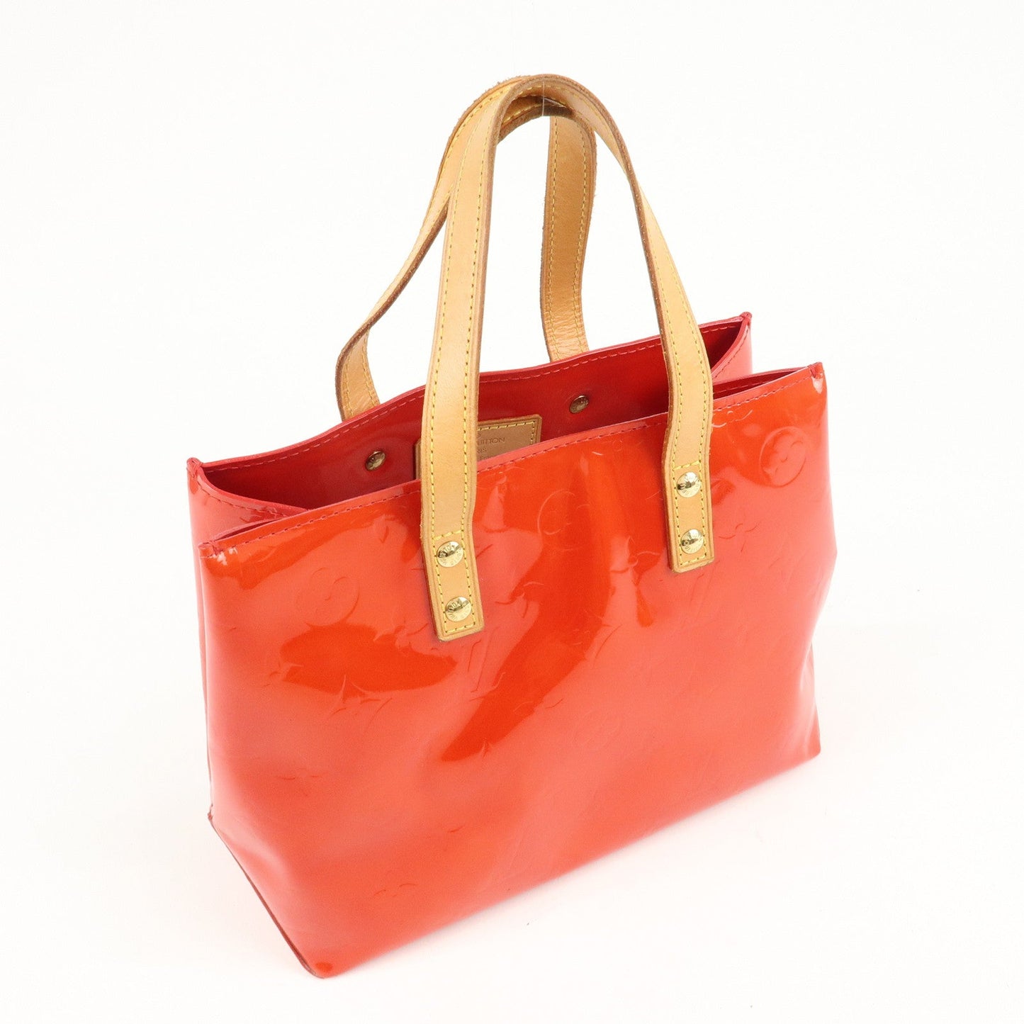 Louis Vuitton Monogram Vernis Lead PM Hand Bag M91088 Rouge d
