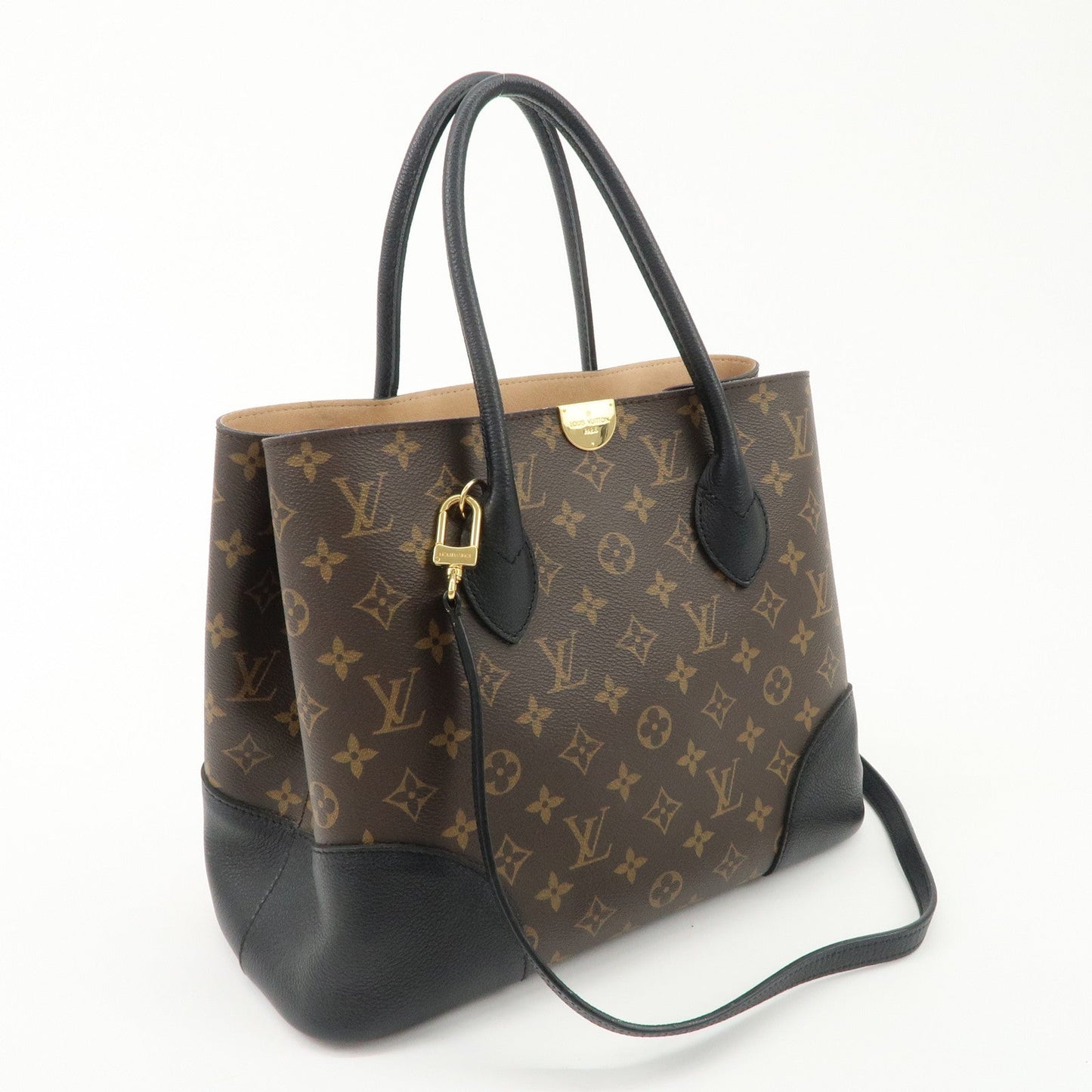 Louis Vuitton Monogram Flandrin 2Way Hand Bag Black Noir M41595 d