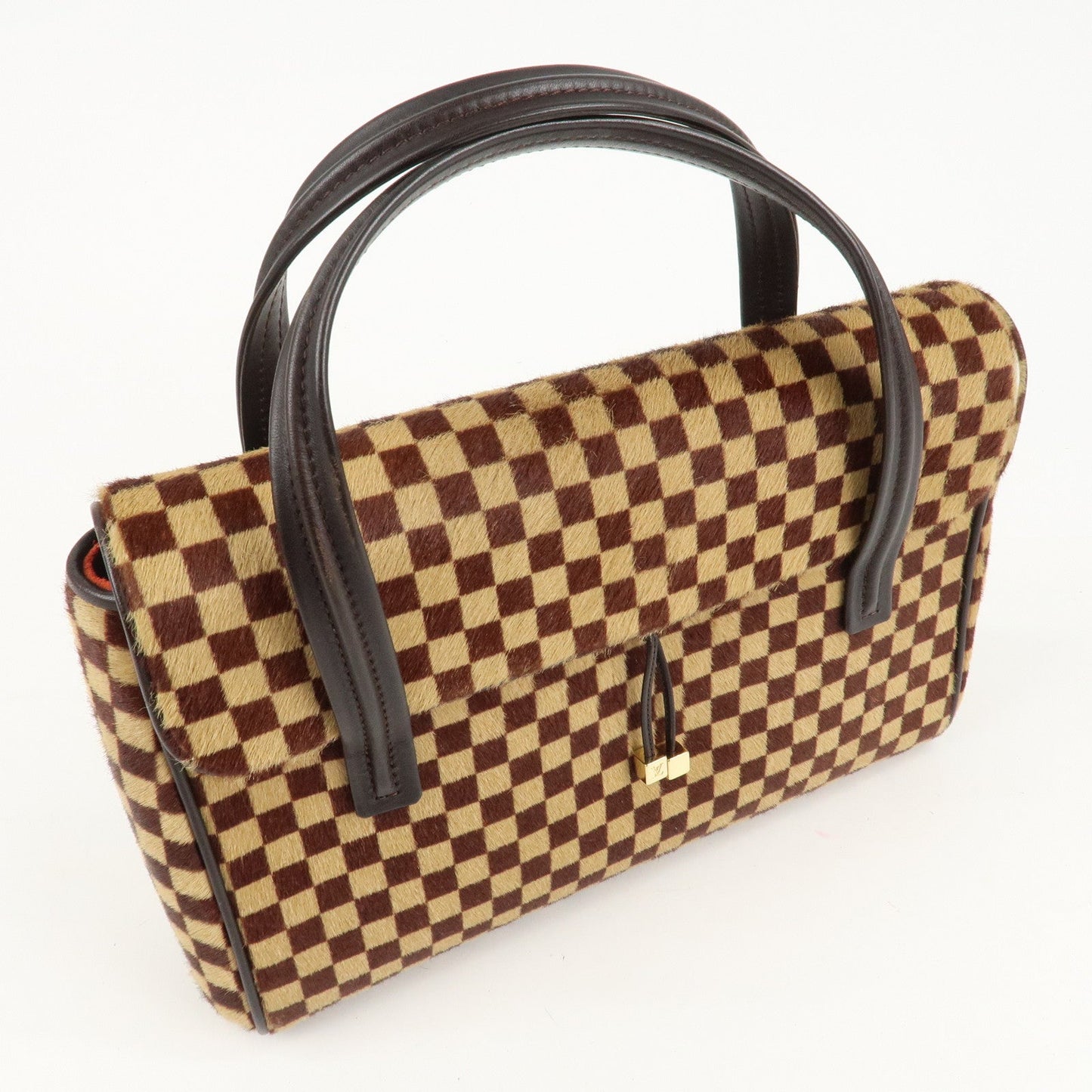 Louis Vuitton Damier Sauvage Lion Hand Bag Beige Brown M92131 d