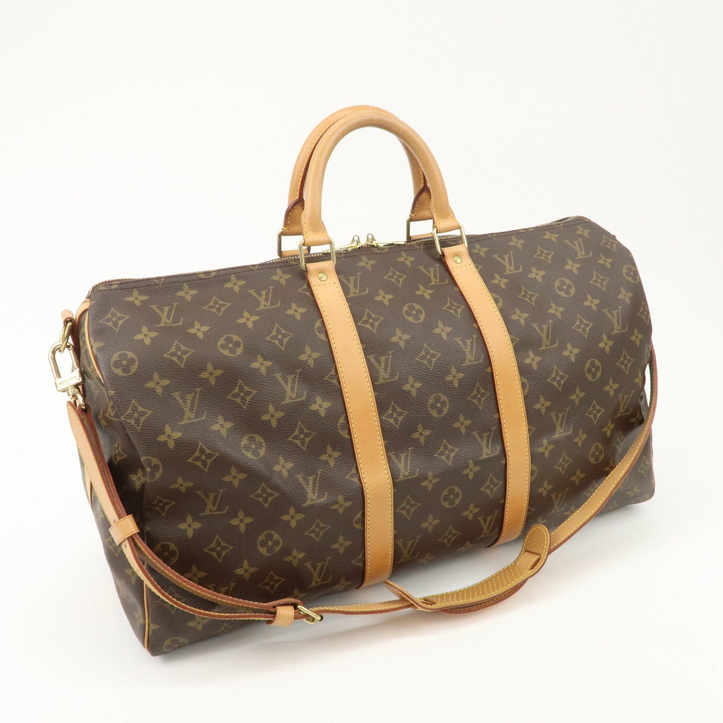 Louis Vuitton Monogram Keep All Bandouliere 50 Boston Bag M41416 d