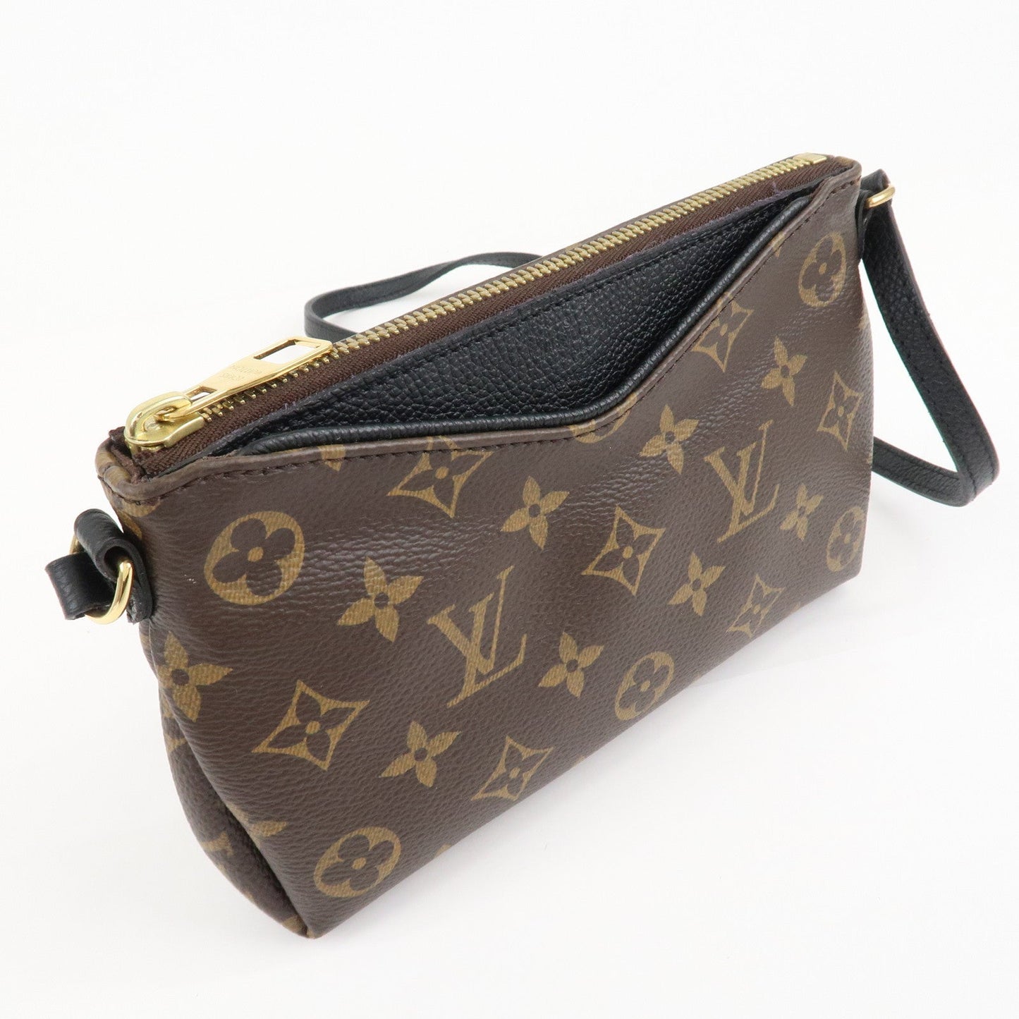 Louis Vuitton Monogram Pallas Uniforms Shoulder Bag Noir d