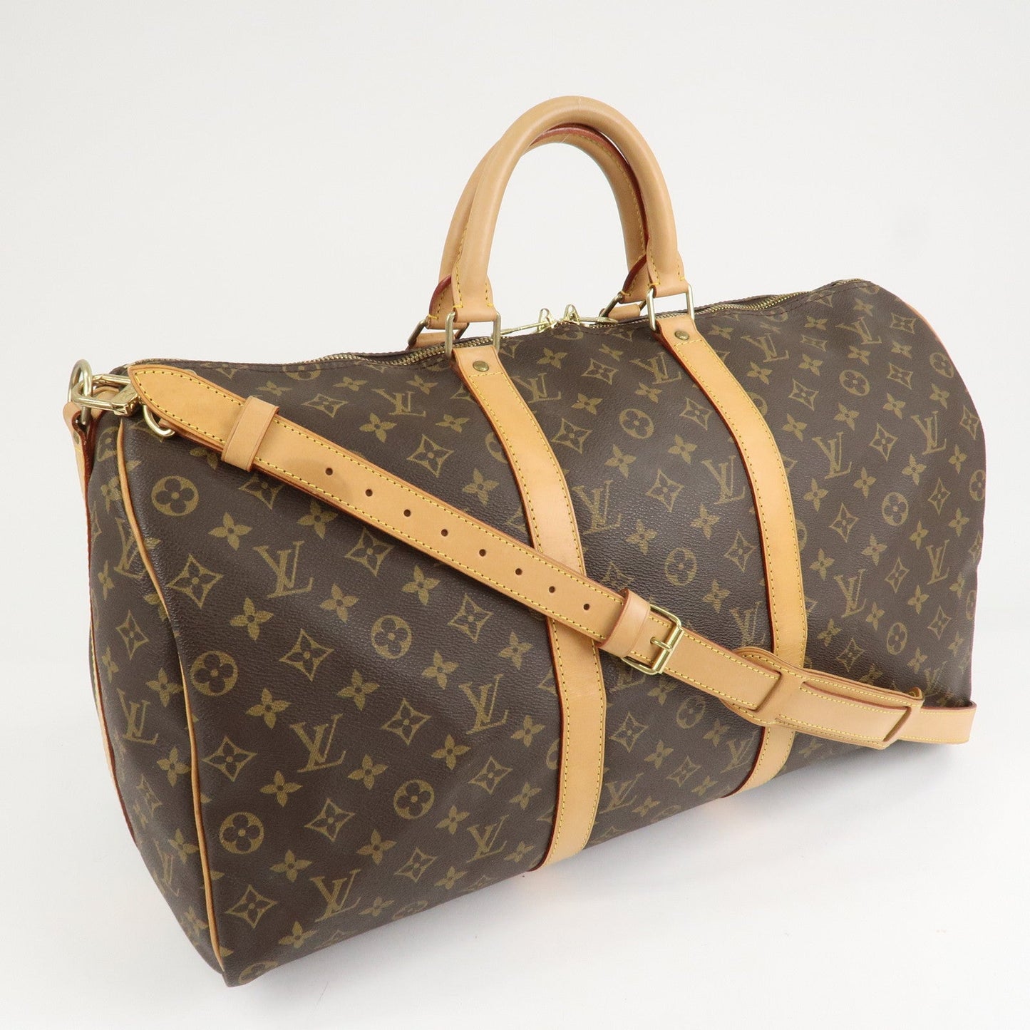 Louis Vuitton Monogram Keep All Bandouliere 50 Boston Bag M41416 d