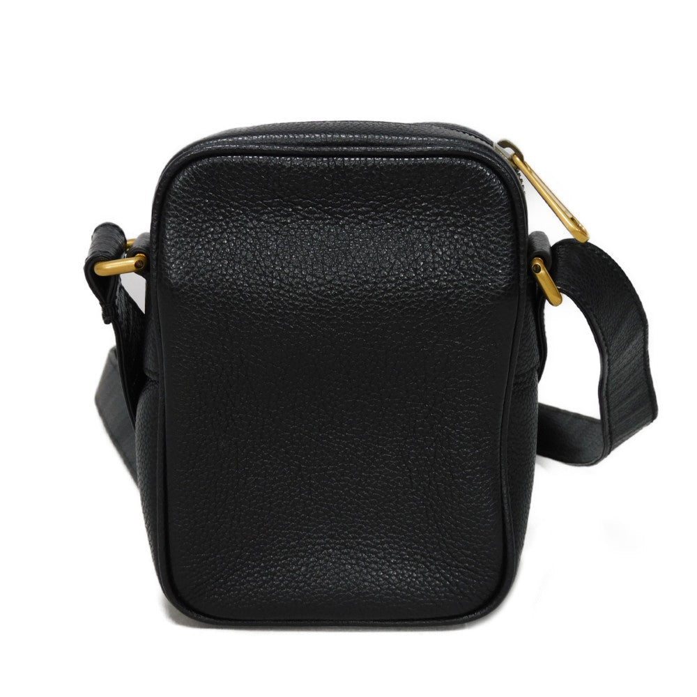 GUCCI Shoulder Bag 574803 0Y2AT 8163 Textured leather Black x green x red Web Stripe Shelly logo print Micro Messenger Bag unisex(Unisex)