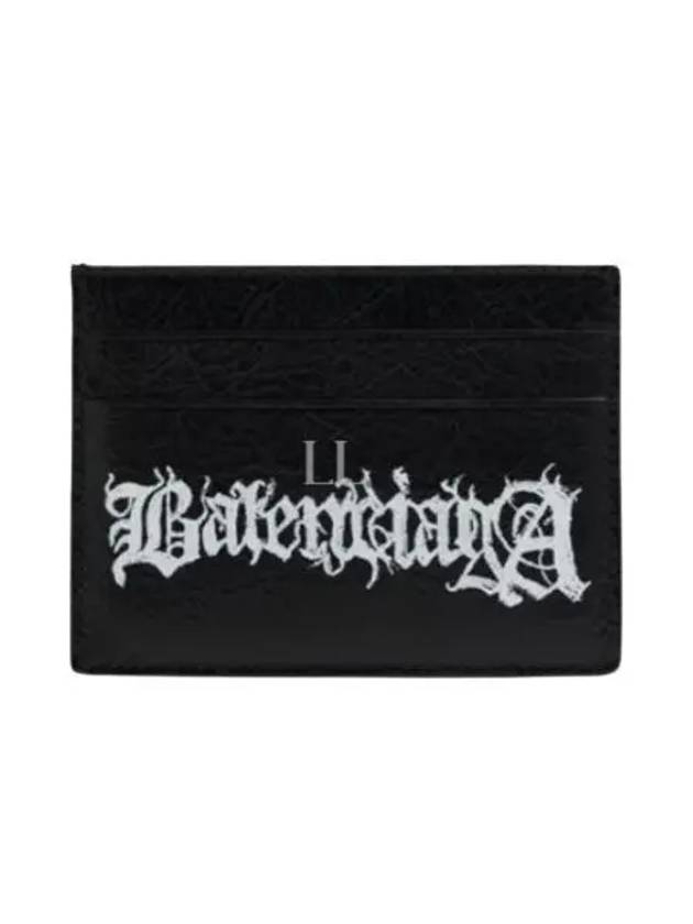 Luxury Balenciaga Trending 2025 Cash DIY Metal Card Wallet Black White