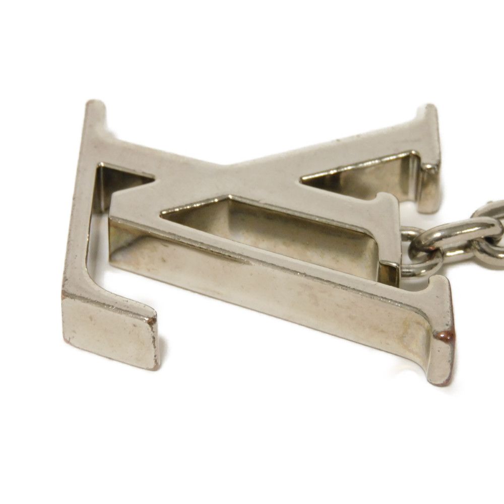 LOUIS VUITTON key ring M65071 metal Silver logo Porto Initials LV