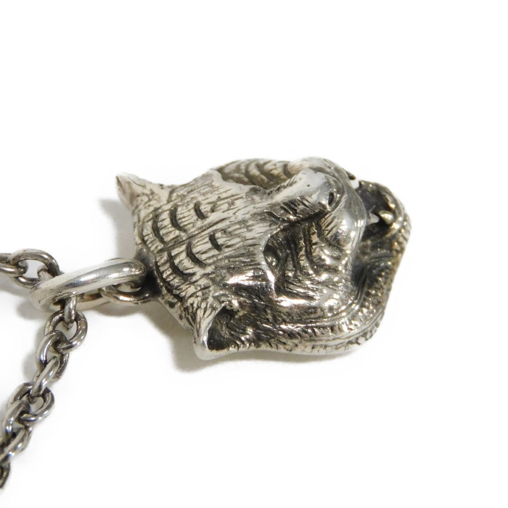GUCCI Necklace 433608 J8400 0811 Ag925 Silver (smoked) Tiger cat head mens(Unisex)