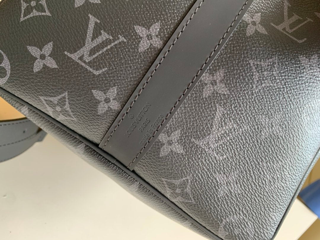 Top Quality Keepall Bandouliere 45 Monogram Eclipse Canvas For Men, Bags, Travel Bags 17.7in/45cm Top Quality M40569