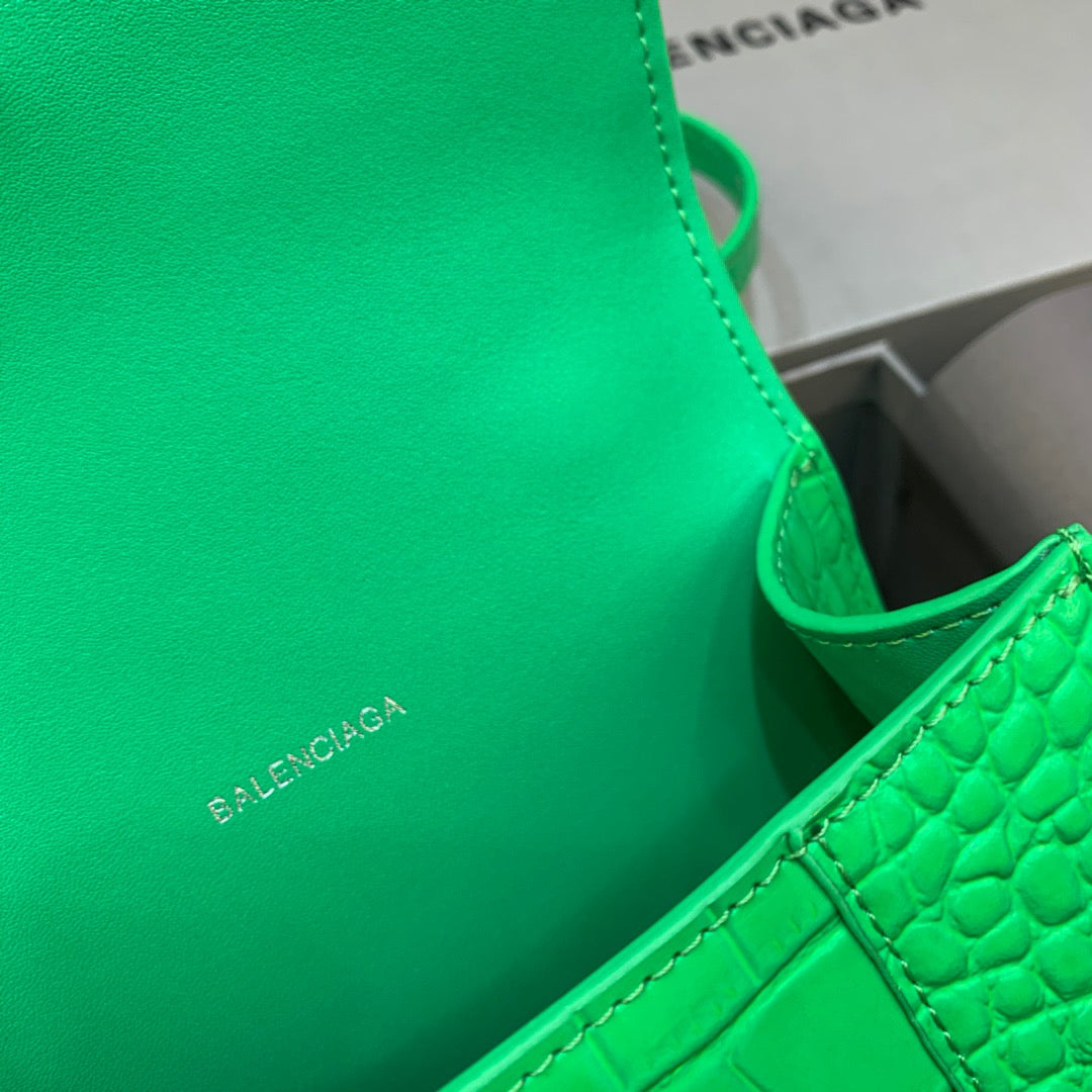 Top Quality Hourglass XS Handbag In Bright Green, For Women, Bags 7.4in/19cm 5928331U6AK3809