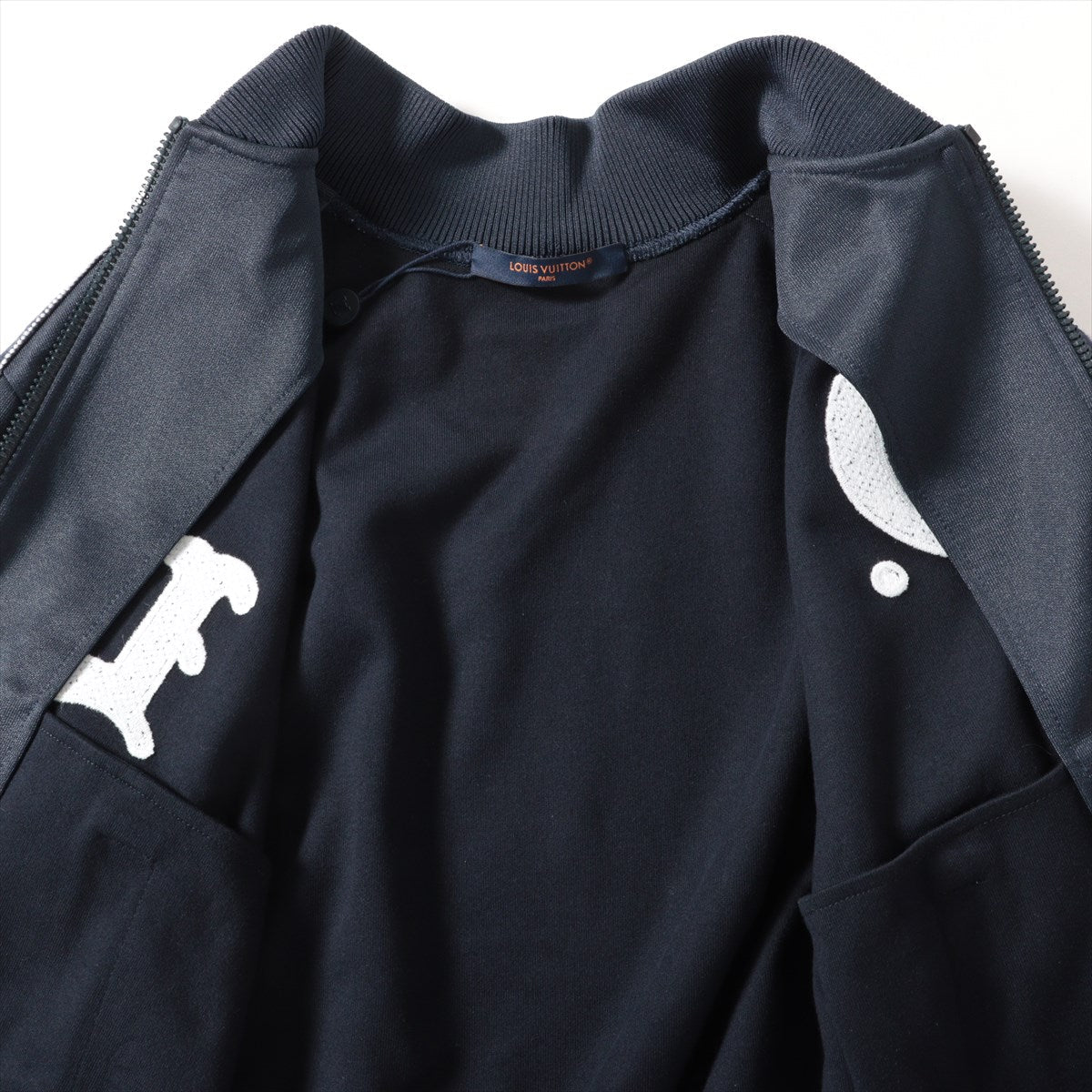 Louis Vuitton 24SS Cotton x Jacket XS Navy LV Flower Band Track Top Bronze RM241MQ Monogram