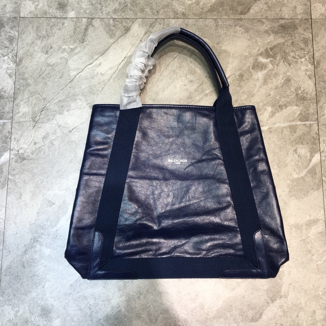 Top Quality Navy MeTop Qualityum Cabas Tote Bag In Blue, For Women, Bags 14.1in/36cm