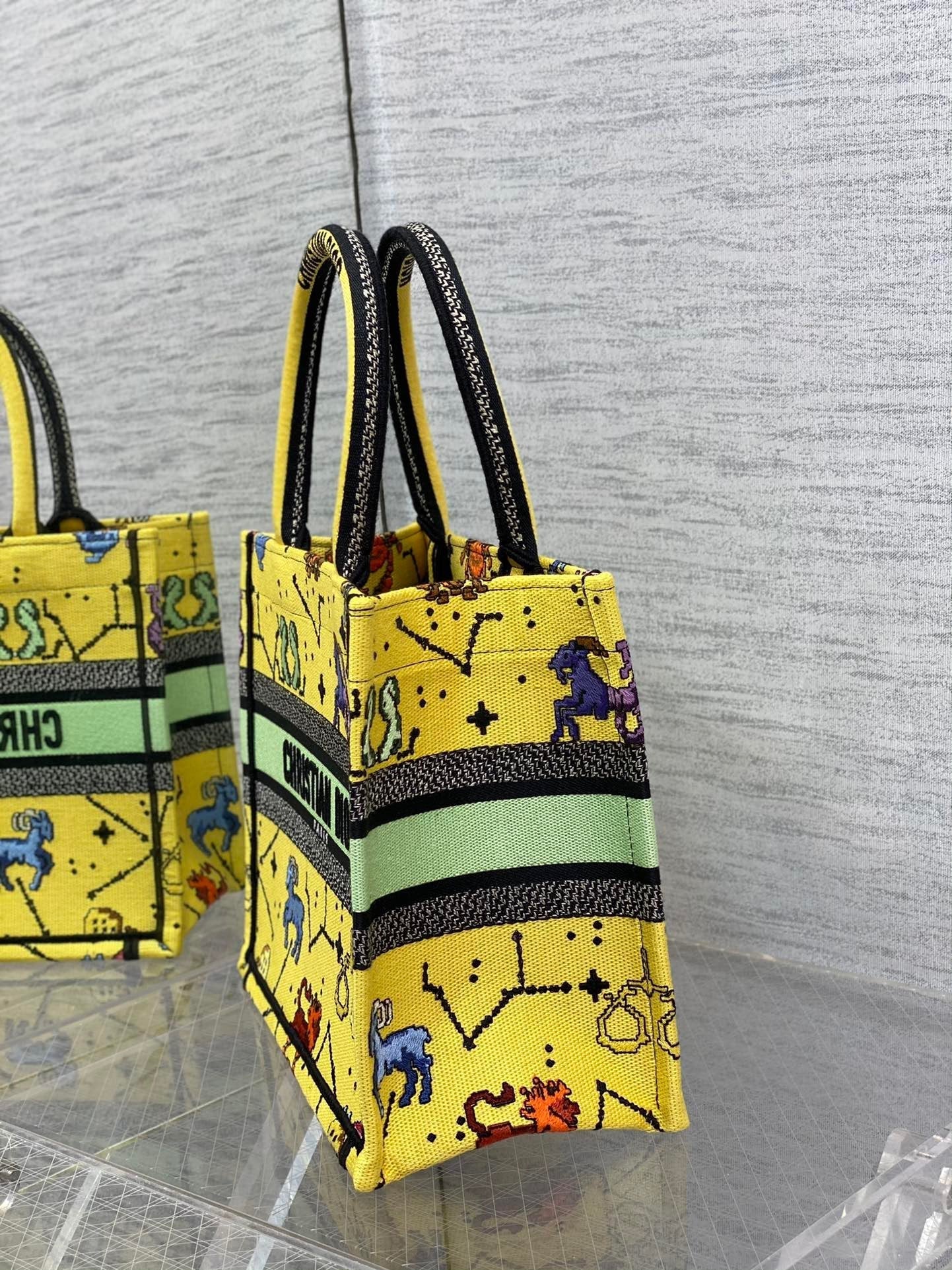 Top Quality Small Book Tote Yellow, For Women, Womens Handbags 26.5cm/10.5in CD M1265ZRTY_M930