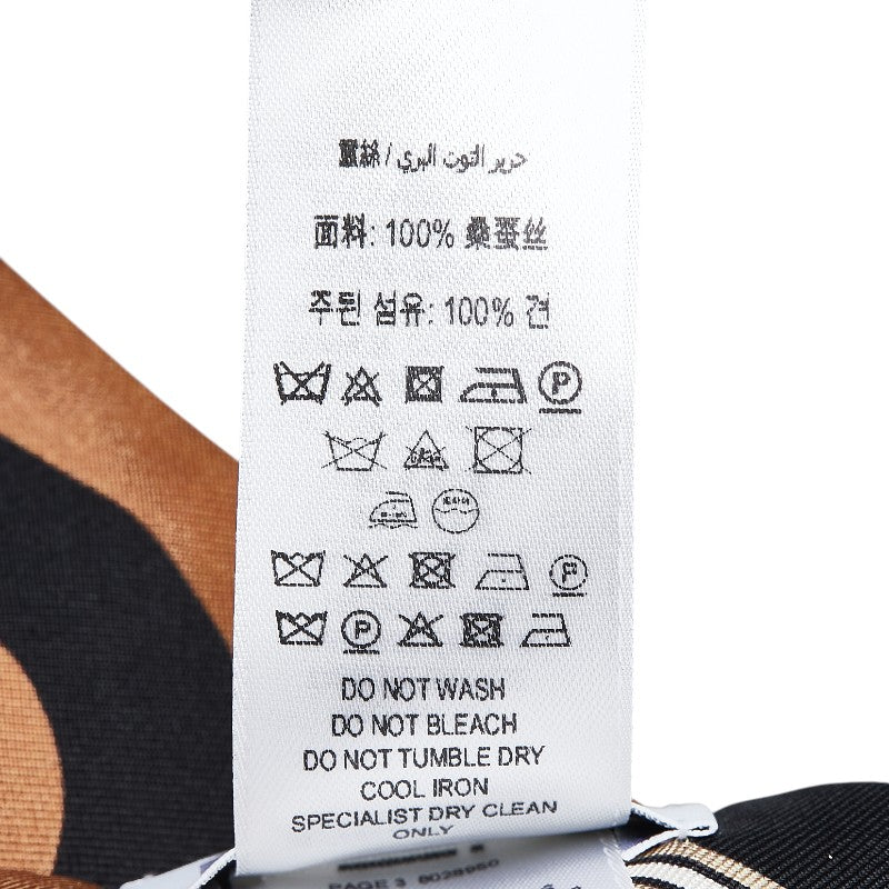 Burberry Logo Nova Check Silk Scarf