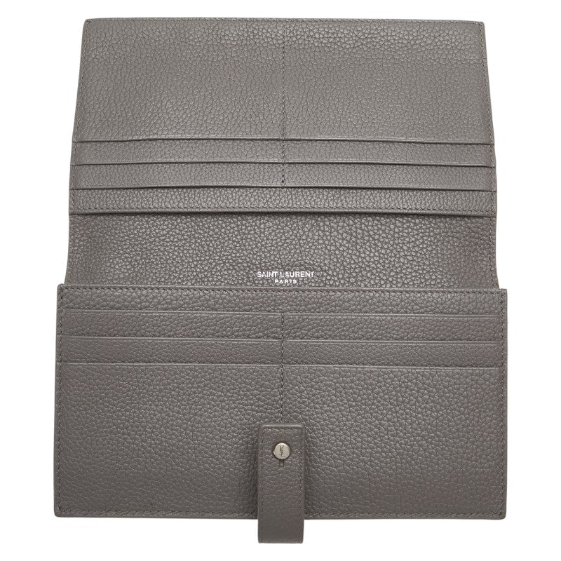 Saint Laurent Sac de Jour Leather Long Wallet