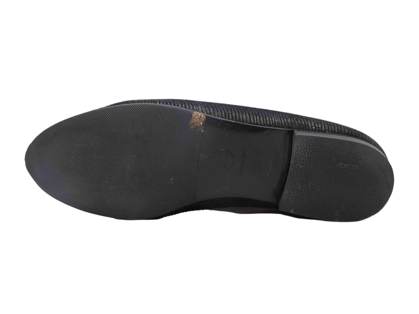 Black Chanel Cap-Toe Ballet Flats Size 36