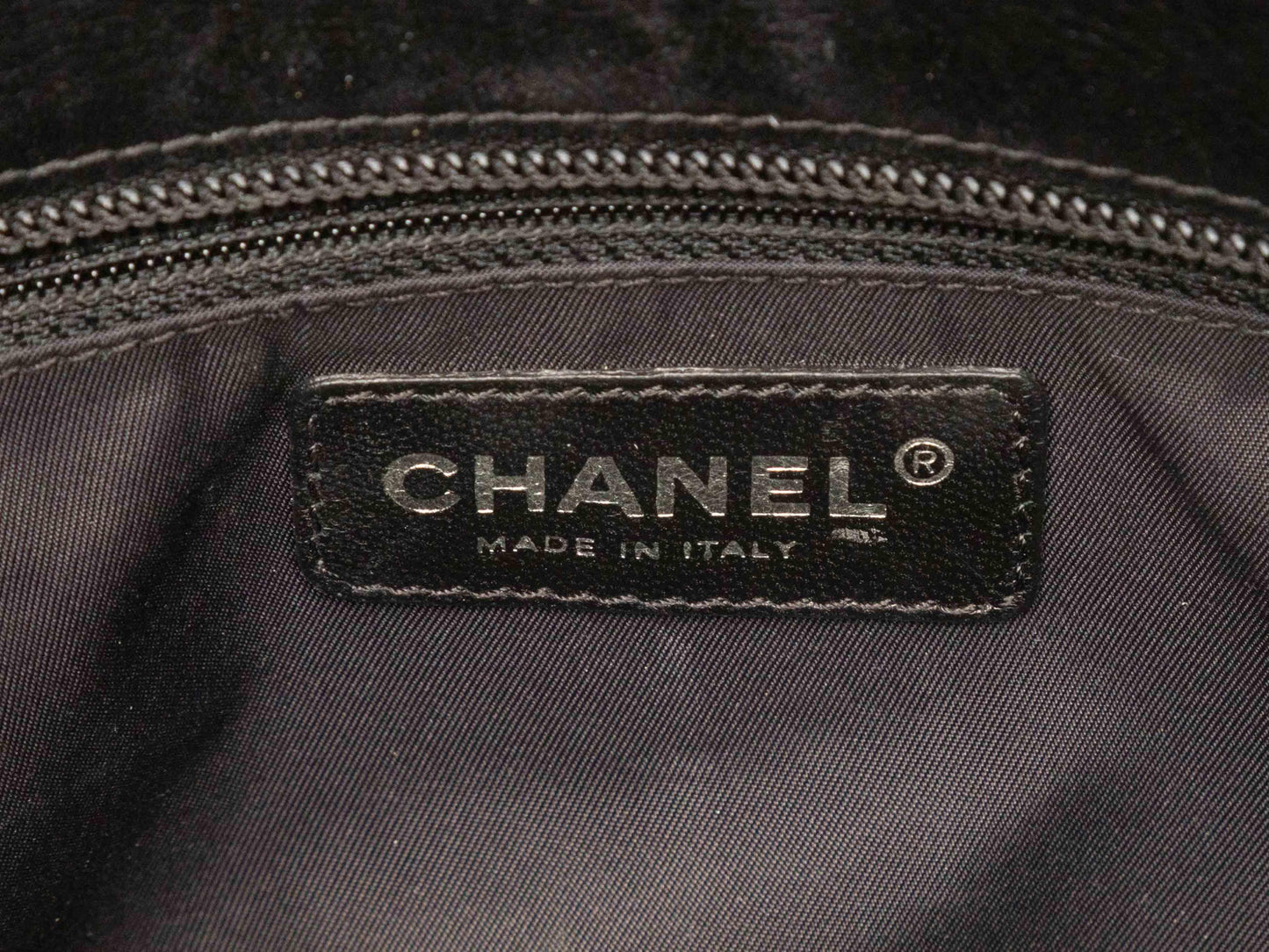Black Chanel Ponyhair & Patent Shopper Tote