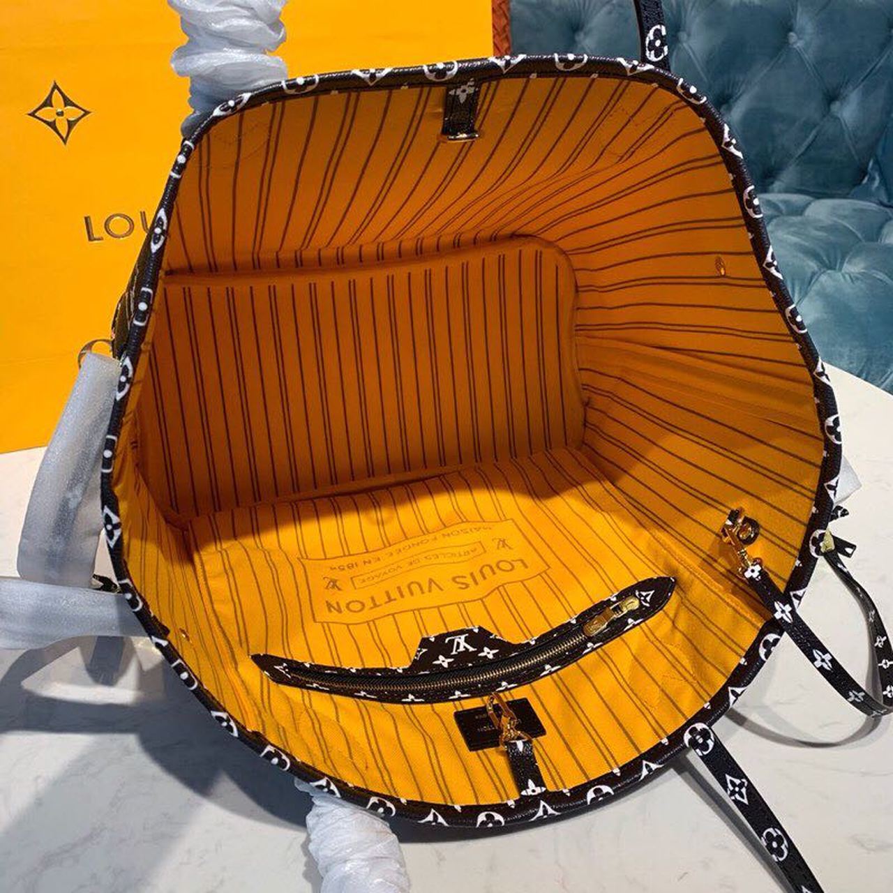 Top Quality Neverfull MM Tote Bag Monogram Jungle Canvas Black For Women, Shoulder Bags 12.2in/31cm Top Quality M44676