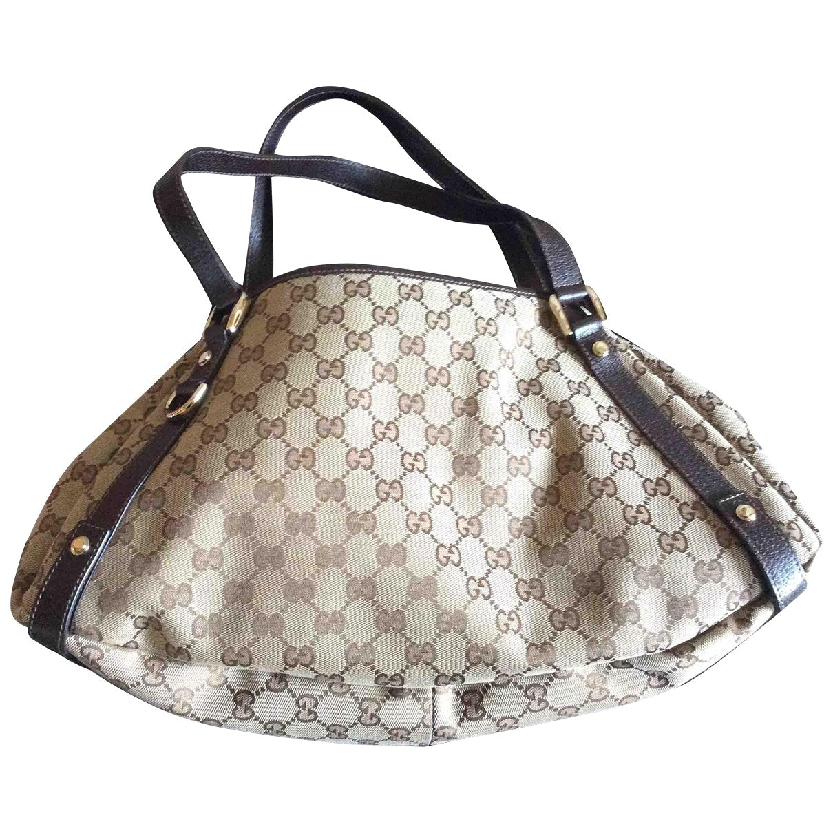 Gucci ecru cloth handbag